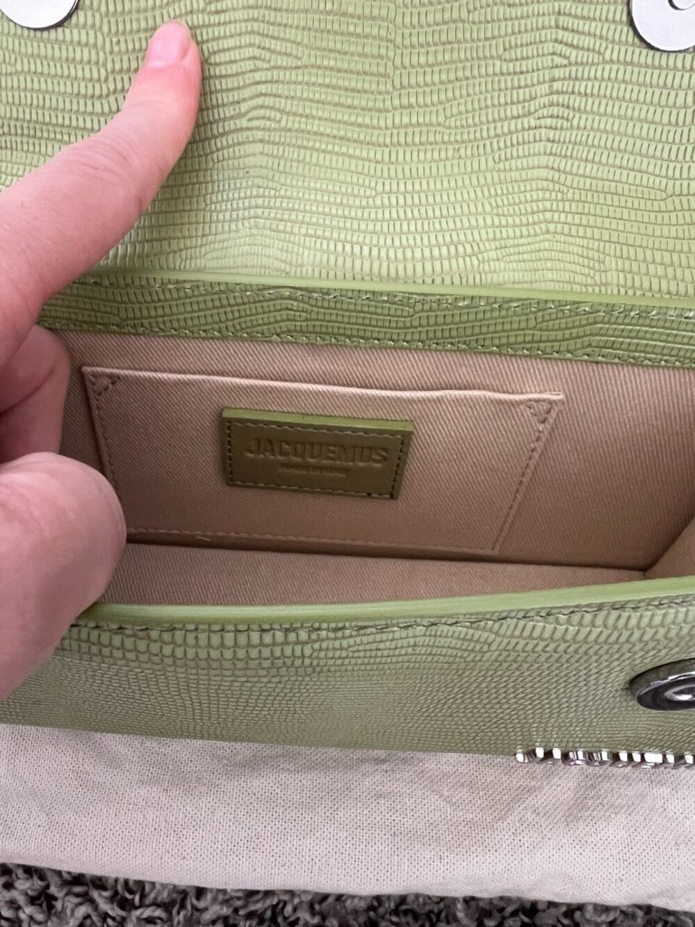 The Long Chiquito Embossed Leather Top Handle Bag - Picture 6 of 6